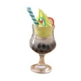 thumbnail image 2 of Bebida de Comida en Miniatura, Mini Té de Leche de Perlas de Simulación, Casa de Muñecas de Comida Pequeña, Helados en Miniatura, Helados Pequeños Par verde, 2 of 10