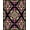 Black, Pattern 3, variant on ODIKA 4'x6' Machine Washable Non-Slip Area Rug, Gothic Revival Dark Victorian Style High Traffic Rug, Black, 336986