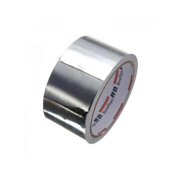 Aluminium Foil Adhesive Sealing Tape Heating Duct Silver Repairs High Temperature Resistant