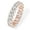 Rose Gold, variant on PULABO Eternity Ring Oval Cubic Zirconia Love Ring - 14K Gold Plated Stackable Rings for Women - Trendy Wedding Ring Gold Rings for Women - Sizes 5 to 10