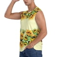 thumbnail image 3 of Disketp Sunflowers Sleeveless Tshirts For Men, Muscle Shirts For Men Dry Fit Tank Top-Large, 3 of 8