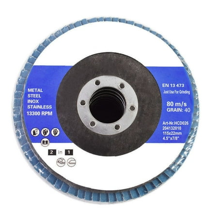 

10 Pack 4-1/2 X 7/8 Premium Zirconia Flap Discs 100 Grit Grinding Wheel Sandpaper for Sanding Grinding