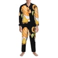 thumbnail image 3 of Lsque Sunflower Gnomes 5 Pattern Long Sleeve Pajama Set for Men - Soft 2-Piece Sleepwear and Loungewear Set with Pockets, Comfy Nightwear-X-Large, 3 of 7
