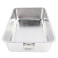 thumbnail image 1 of Extra Large Stainless Steel Litter Box, Splash Proof and Stick Proof Easy to Clean Cat Litter Pan for Small Medium Large Cats, 1 of 7