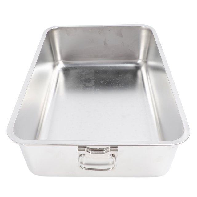 Extra Large Stainless Steel Litter Box, Splash Proof and Stick Proof Easy to Clean Cat Litter Pan for Small Medium Large Cats