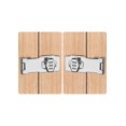 thumbnail image 2 of 3-Inch Silver Lock Buckle with Screws - No-Drill Security Lock for Wardrobes, Drawers, Lockers, Refrigerators, File Cabinets & Cabinets, 2 of 7