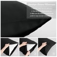 thumbnail image 4 of Ultra Soft Body Pillowcase, Black, 20x54 Inch, Brushed Microfiber with Envelope Closure, 1 Pack, 4 of 7