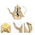 thumbnail image 3 of KAKOWELY Stainless Steel Tea Kettle Large Capacity Tea Pot Tea Pot Milk Tea Pot with Strainer,9.45"X6.89"X5.51", 3 of 5