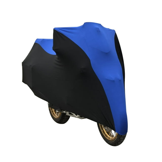 Universal Motorcycle Cover All Weather, Elastic Outdoor Dustproof Full Cover Rain Sun Protection