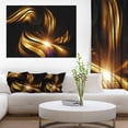 thumbnail image 1 of Fond Fractal Doré Abstrait - Art Mural Abstrait Contemporain, 1 of 3