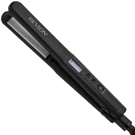 Revlon Perfect Heat 1" Ceramic Digital Flat Iron, Black