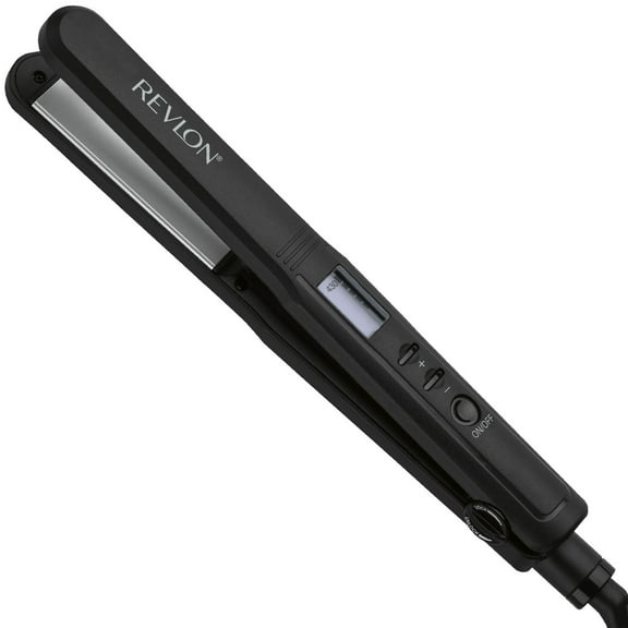 Revlon Perfect Heat 1" Ceramic Digital Flat Iron, Black