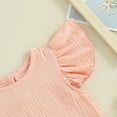 thumbnail image 6 of Bagilaanoe Newborn Baby Girl Boy Summer Rompers Fly Sleeve Bodysuits 3M 6M 12M 18M Infant Casual One Piece Short Jumpsuit, 6 of 8