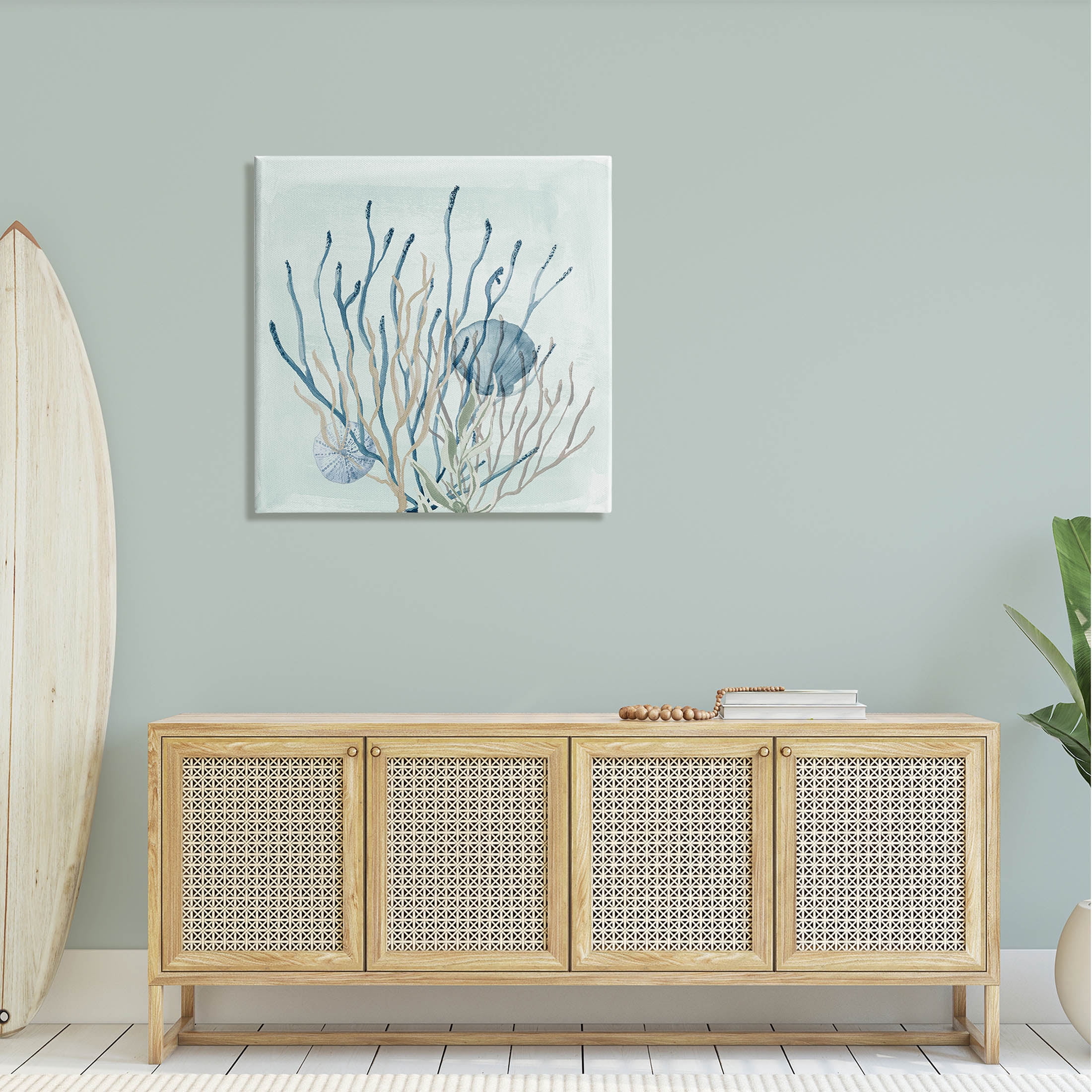 Coral Reef Underwater Seashells Animals & Insects Graphic Art Gallery Wrapped Canvas Print Wall Art