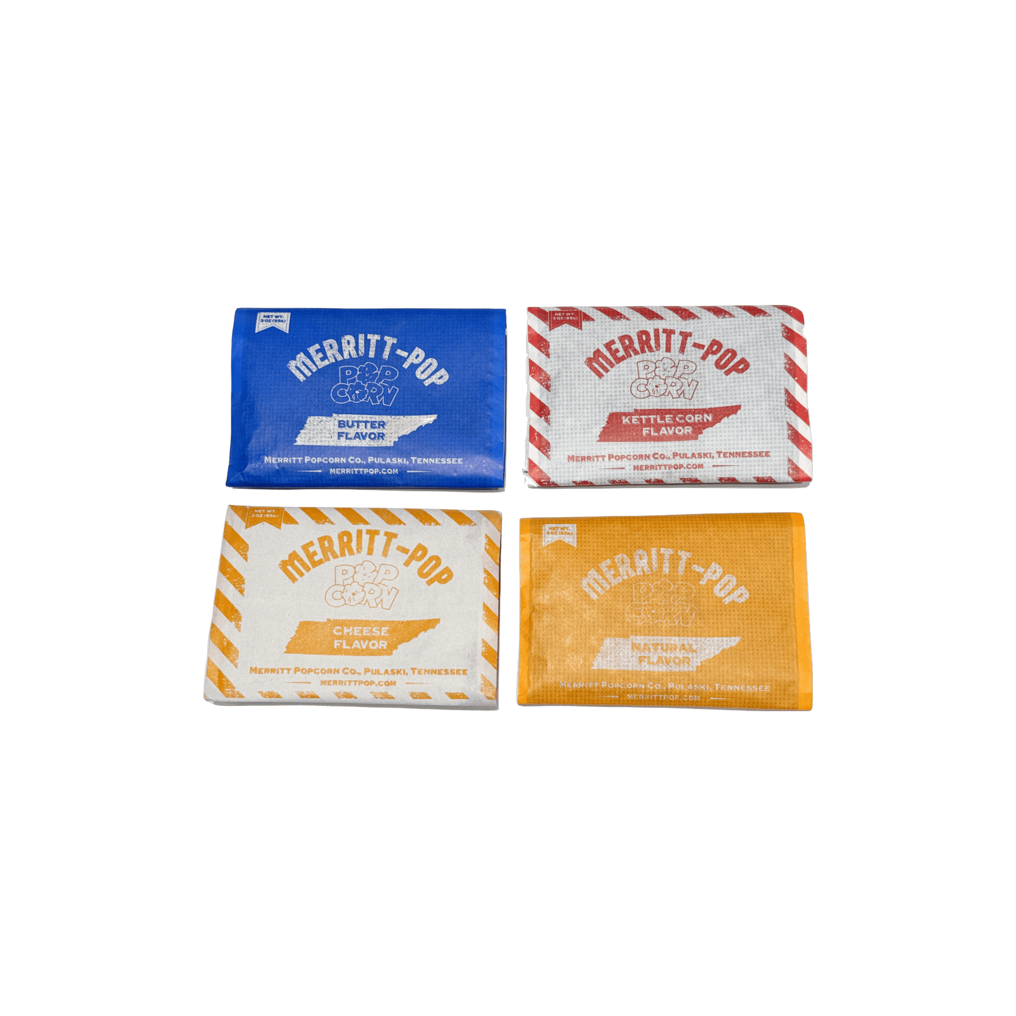 20 packs Merritt-Pop Tennessee Microwave Popcorn (Natural)