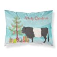 thumbnail image 1 of Belted Galloway Cow Christmas Fabric Standard Pillowcase, 1 of 1