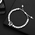 thumbnail image 1 of ZHAOCHENG Pulsera con proyección de huella de perro en turquesa blanca mate y negra "Te amo", ideal para regalos navideños, 1 of 5
