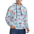 thumbnail image 2 of Salouo Brain Training Pattern Men's Fall Hoodie Sweatshirt,Sport Hoodie with Pockets for Men Pullover Casual Hooded Sweatshirt-X-Large, 2 of 7