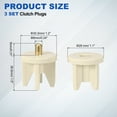 thumbnail image 2 of Uxcell 3Set Replacement Shade Parts Clutch Plug, 1.5 Inch Roller Blind Repair Kit Universal Blind Replacement Parts, Beige, 28mm Clutch Plug, 2 of 7