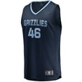 thumbnail image 2 of Men's Fanatics John Konchar Navy Memphis Grizzlies Fast Break Replica Jersey - Icon Edition, 2 of 6