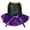 Black/Purple Sequins, variant on Petitebelle Clown Little Miss Mardi Gras Puppy Dog Dress (Black/Gold LED, X-Large)