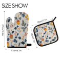 thumbnail image 2 of Yayeee Oven Mitts and Pot Holder Set of 2 Heat Resistant Kitchen Gloves Baking Hot Pad, Acorn Leaves Pattern, 2 of 5