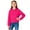 Hot Pink, variant on Unisex Kids Cropped Hoodie Boys Girls Long Sleeve Crop Tops Plain Hoodies Pullover Sweatshirts 3-14 Years
