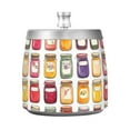 thumbnail image 7 of Yayeee Ashtray with Lid for Cigarette Smokeless Stainless Steel Home Ash Holder, Colorful Jam Jars, 7 of 7