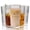 Large, variant on Large 20oz Origami Style Fluted Glass Tumbler Set of 6 for Water Iced Coffee Beer Tea