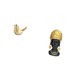 thumbnail image 5 of Figura de pájaros,Figura de pájaro dorado,decoración del hogar,estatua de animal,Estatua de mujer africana,Estante de oficina con estatua de mujer africana,Adorno de figura de resina, 5 of 8