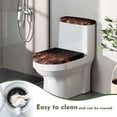 thumbnail image 5 of HELLHERO Holiday Dressing Elastic Edge Elastic Installation 2 Pcs Set with Stretch Toilet Seat Cover Toilet Lid Cover Dustproof, Merry Chrismas, 5 of 6