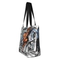 thumbnail image 4 of Gaeub Four Running Horses Printed Tote Bag Grocery Bag Reusable Shoulder Bag with Zip for School Kitchen Park DIY, 4 of 9