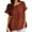 Coffee, variant on Uaswgudfs Women's Lightweight Cotton T-Shirt - Casual Short Sleeve Summer Top, Breathable Comfort Essential 2025 New
