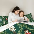 thumbnail image 5 of Castle Fairy Kawaii Nutcracker 3 Pieces Queen Comforter Set,Geometric Lattice Ultra Soft Bedding Sets,Festival Xmas Bedding Comforter Set,Lightweight Room Decor, 5 of 8