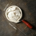 thumbnail image 3 of Jierger Handmade Flannel Coffee Filter Cloth with Wooden Handle, Reusable Table Fabric Coffee Filter Cover, FineMesh Filter Cloth, for Home Office Hand Pouring Coffee Brewing Use, 3 of 8