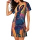 thumbnail image 2 of Easygdp Neon Rabbit In Archway Camisón de manga corta para mujer, informal, estampado, 2 of 6