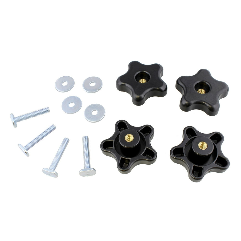 DCT 5 Star Knobs Kit 1/4”20 Threaded Knob Bolt with Knob Jig Knobs 4