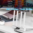 thumbnail image 5 of 350 Feet Cat6 Ethernet Cable, Cat 6 Patch Cable, Cat6 Internet Cable, POE, UTP Network Cable, Indoor and Outdoor, 24AWG CCA, Compatible for PC, TV, Router, Switch, Server, with 25 Cable Ties - Black, 5 of 5