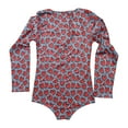 thumbnail image 4 of Lilgiuy Women's Valentine's Day Not Positioned Print V-neck Long Sleeve Charming Bodysuit Charming Pajamas Pajamas Romper for Wedding Anniversary, 4 of 5