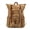 Khaki, variant on Vintage Canvas Leather Backpack, Large Capacity Waterproof Oil Wax Canvas Rucksack, Durable Hiking Daypack with Genuine Leather Accents for Outdoor Camping, Travel, Daily Use