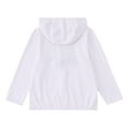 thumbnail image 6 of FAOWME Little Boys Girls Sunscreen Sun Protective Hoodie Jacket Lightweight Long Sleeve Sun Shirt For Boys Girls Hiking Outdoor White 7-8 Years, 6 of 6