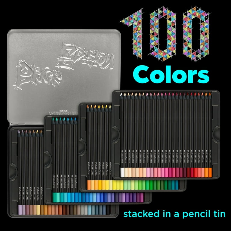 Faber-Castell Black Edition Color Pencils: 100 Count Tin, Art
