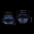 thumbnail image 2 of Uxcell 6.3 Inch Round Garden Plastic Mesh Cup Slotted Net Pot Basket for Flower Planting Blue 1 Pack, 2 of 5