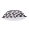thumbnail image 4 of Harlow Hill Ariya Gray/Black Chevron Cotton Adult Decorative Throw Pillow Cover, 18" x 18", 4 of 6