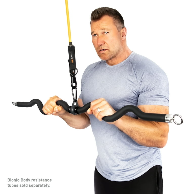 Bionic Body Deluxe Exercise Bar for Lats Curls and More BBEB 7355
