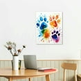thumbnail image 2 of WERPE  Footprint Poster Hypebeast Canvas Wall Art Graffiti Artwork Print Colorful Nursery Wall Décor 16x20 in, 2 of 4