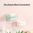 thumbnail image 3 of Riguas Soap Box Self Adhesive Punch Free Wall-mounted Bathroom Soap Storage Holder with Water Absorption Sponge Daily Use, 3 of 7