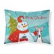 thumbnail image 1 of Caroline's Treasures BB1856FUNDA DE ALMOHADA Muñeco de nieve con funda de almohada estándar de tela de galgo italiano, grande, multicolor Caroline's Treasures BB1856PILLOWCASE, 1 of 1