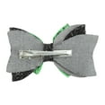 thumbnail image 5 of Unique Bargains 1 Pc Duckbill Clip Halloween Bow Spiderweb Hair Clip for Women Black Green, 5 of 5