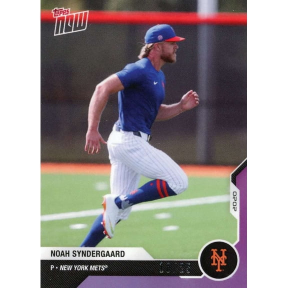 MLB 2020 Topps Now Noah Syndergaard 18/25 Purple Trading Card OD-266